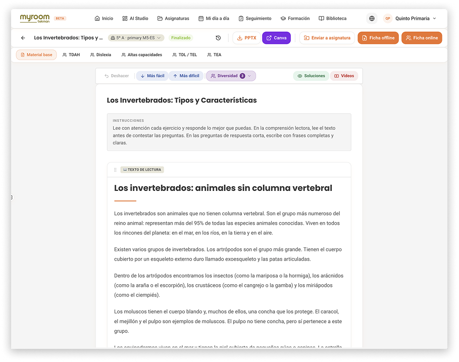 Material base en AI Studio