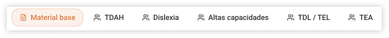 Fichas adaptadas guardadas